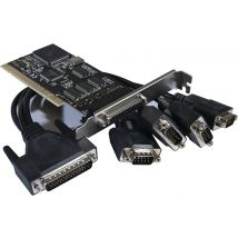 Carte Pci 4 P.serie Db9+1 P.parallèle Std+low Profile Dexlan - Manutan Collectivités