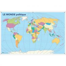 Carte Muette Recto/verso Monde - Manutan Collectivités