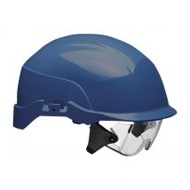 Casque De Protection+ Lunettes Intégrées Spectrum Taille 52-64 Cm Bleu - Manutan Collectivités