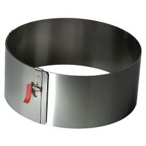 Cercle À Pâtisserie Extensible 18-30 Cm / Hauteur 10 Cm - Lares - Manutan Collectivités