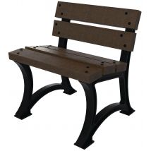 Chaise City 65 Cm Montée Marron - Pieds Noirs - Manutan Collectivités