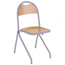 Chaise Classe Appui Sur Table T6 L'unité Gris Alu - Manutan Collectivités