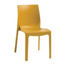 Chaise Emma Polypropylène - Jaune Moutarde - Manutan Collectivités