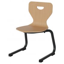 Chaise Malibu Ast - T3 - Coque Hêtre Piètement Alu Gris 7016 - Manutan Collectivités