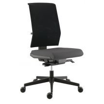 Chaise Tela Haut Dossier Résille Synchrone Plus Assise Tissu Coloris Gris - Manutan Collectivités