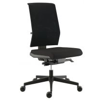 Chaise Tela Haut Dossier Résille Synchrone Plus Assise Tissu Coloris Noir - Manutan Collectivités