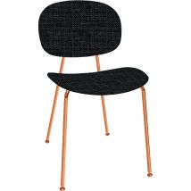 Chaise Tondina Cuivrée Ass/dos Tissu Byte Noir - Manutan Collectivités