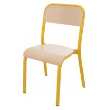 Chaise Trévise 4 Pieds T3 - Jaune - Manutan Collectivités