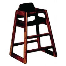 Chaise Bébé En Bois Empilable Foncé - Manutan Collectivités