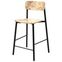 Chaise De Bar Ella Hauteur 65 Cm Balt/acier - Blond/noir - Manutan Collectivités