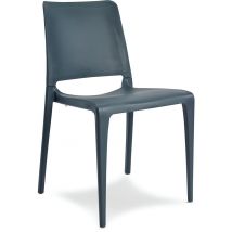 Chaise Jardin Empilable Hall Gris Anthracite - Manutan Collectivités