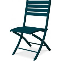 Chaise Jardin Pliante Marius Bleu Canard - Manutan Collectivités