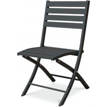 Chaise Jardin Pliante Marius Gris Anthracite - Manutan Collectivités