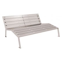 Chaise Longue Silaos 3 Places Acier - Gris 7044 - Manutan Collectivités