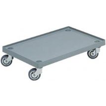 Chariot De Transport Plastique Gris Foncé 600x400mm - Manutan Collectivités