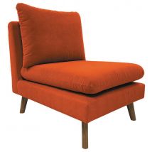 Chauffeuse Riga Tissu Polyester Orange - Manutan Collectivités