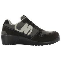 Chaussure Séurité Femme À Talon Compensé Noire Et Grise, T39 - Manutan Collectivités