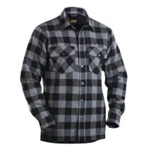 Chemise Flanelle Doublée - Blaklader - Taille : M - Noir/gris - Manutan Collectivités