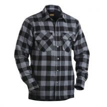 Chemise Flanelle Doublée - Blaklader - Taille : S - Noir/gris - Manutan Collectivités