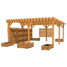 Classe En Plein Air : Pergola Et Mobilier À Végétaliser - Manutan Collectivités