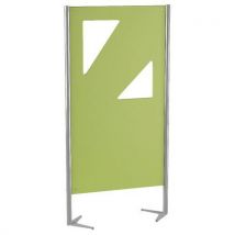 Claustra Delta 80 X 159 Cm Panneau Stratifié Compact Anis - Gris 9006 - Manutan Collectivités