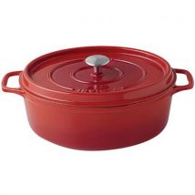 Cocotte En Fonte Ovale 33 Cm -invicta- Rubis - Manutan Collectivités