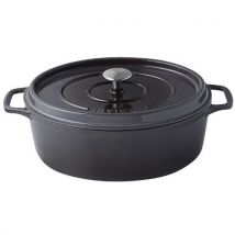 Cocotte En Fonte Ovale 33 Cm -invicta- Taupe - Manutan Collectivités