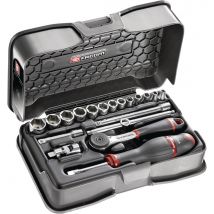 Coffret Douilles 1/4 Pouces 6 Pans - 19 Pièces - Manutan Collectivités