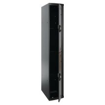Colonne 2 Cases Larg. 30 Cm Socle Moraillon 1 Étagère Fixe Anthracite - Manutan Collectivités