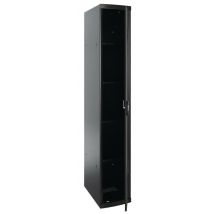 Colonne Larg. 30 Cm Socle Moraillon 4 Étagères Fixes Anthracite - Manutan Collectivités