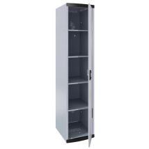 Colonne Larg. 40 Cm Socle Moraillon 4 Étagères Fixes Alu - Manutan Collectivités
