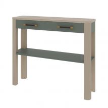 Console Oleron Acacia/vert Eucalyptus-enond Mobilier - Manutan Collectivités