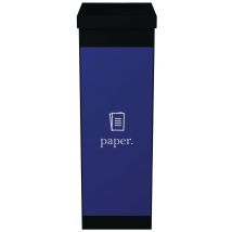 Corbeille De Tri Sélectif 60 L - Tri Papier - Noir/bleu - Manutan Collectivités