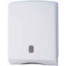 Distributeur Papier Essuie-mains Basica - Blanc -500feuilles - Manutan Collectivités
