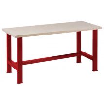 Etabli Plateau Multiplis Longueur 200 Cm - Rouge - Manutan Collectivités