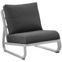 Fauteuil Antonino - Blanc Coussin Gris - Manutan Collectivités