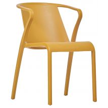 Fauteuil Fado Polypropylène - Moutarde - Manutan Collectivités