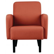 Fauteuil Lisoa Pied Noir Revêtement Tissu Polyester Rouille - Manutan Collectivités