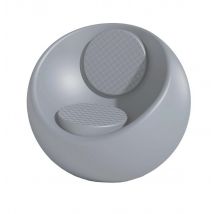 Fauteuil Connexio Rondo Gris Fenêtre - Assise Et Dossier Gris Fenêtre - Manutan Collectivités