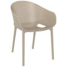 Fauteuil Sky Pro Polypropylène - Tourterelle - Manutan Collectivités