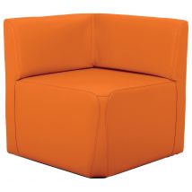 Fauteuil D'angle Leaf Tissu Simili Cuir Mandarine - Manutan Collectivités