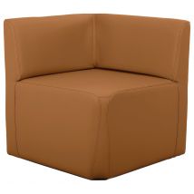 Fauteuil D'angle Leaf Tissu Simili Cuir Rouille - Manutan Collectivités