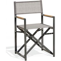 Fauteuil Jardin Pliant Honfleur Gris Anthracite - Manutan Collectivités