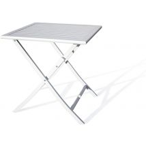 Guéridon Jardin Pliant Marius 70x70cm Gris - Manutan Collectivités
