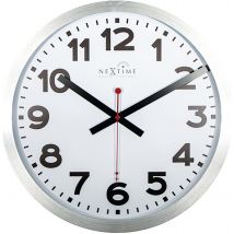 Horloge Murale Design Station Radio Controlled (dcf) Numbers - Nextime - Manutan Collectivités