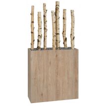 Jardinière Bois Bosco Mobile Chêne Ht 175 Cm Bouleau - Manutan Collectivités