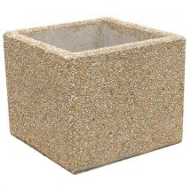 Jardinière Carrée En Béton 50 X 50 X 50 Cm - Manutan Collectivités