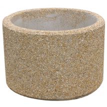 Jardinière Ronde En Béton 60 X 60 X 40 Cm - Manutan Collectivités