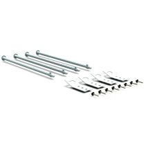 Kit Ancrage Au Sol Mobilier Urbain - Platines Tiges 600 Mm Vis Inox - Manutan Collectivités