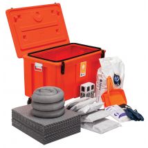 Kit D'absorbants En Coffre 110 L Huiles Et Hydrocarbures - Manutan Collectivités